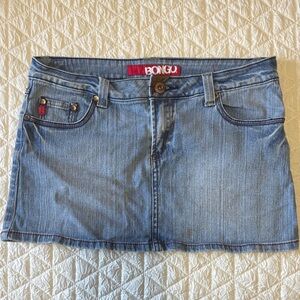BONGO Vintage Light Blue Denim Mini Skirt